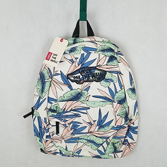 Vans Handbags - New $55 Van's off the wall backpack floral design